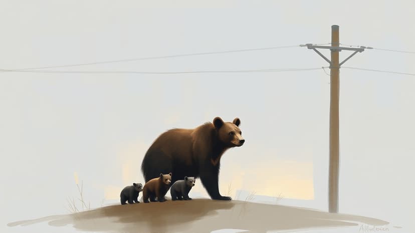 Female Bear and Cubs Electrocuted by Illegal Power Line in Chhattisgarh