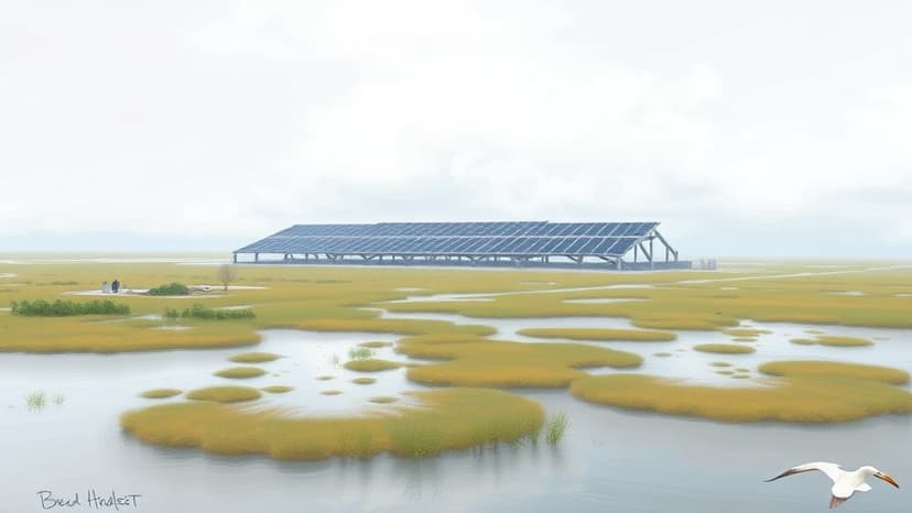 Concerns Raised Over Floating Solar Project Impacting Endangered Bird Habitat