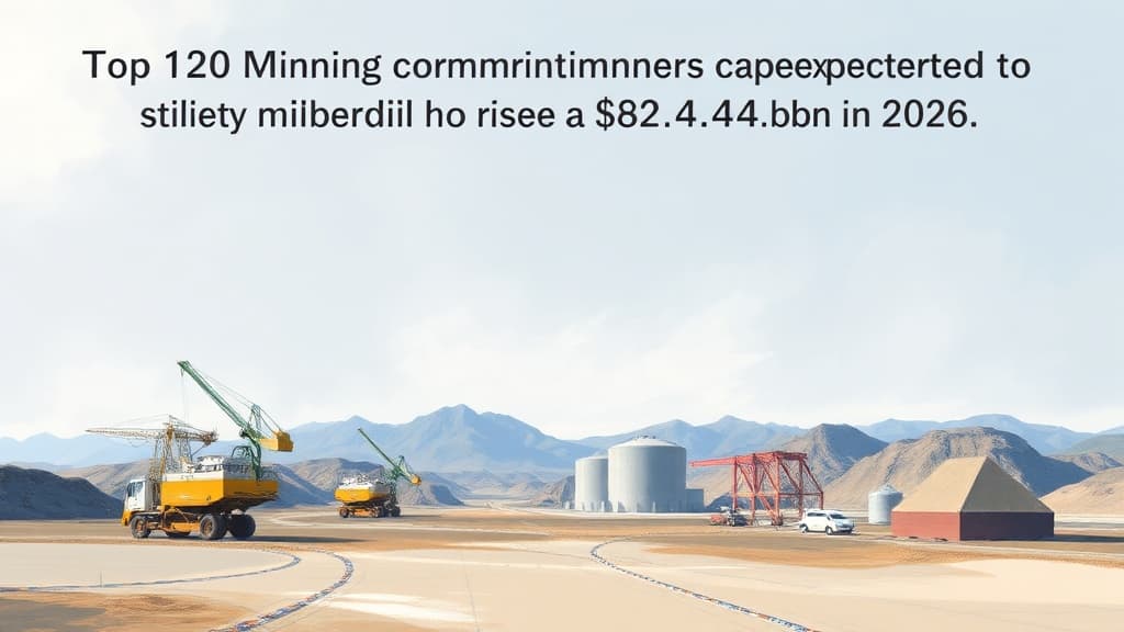 Top 20 Mining Companies' CapEx Expected to Rise to $82.4bn in 2026