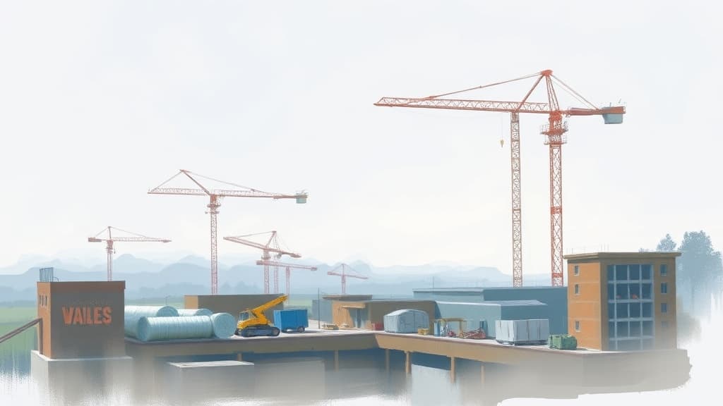 Wales' Construction Market Projects Growth Amid Public Sector Support and Infrastructure Investments