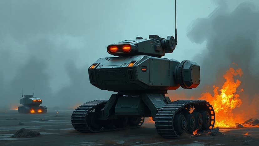 Ukrainian Defense Tech Deploys Robot for Firefighting in Kramatorsk