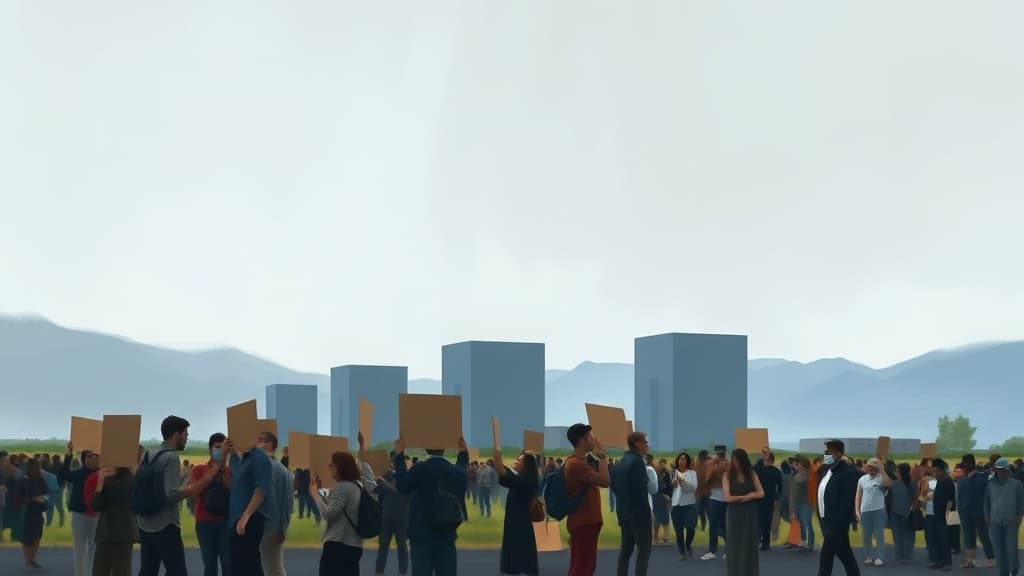 Community Protests Against Data Centers in Vigentina, Italy