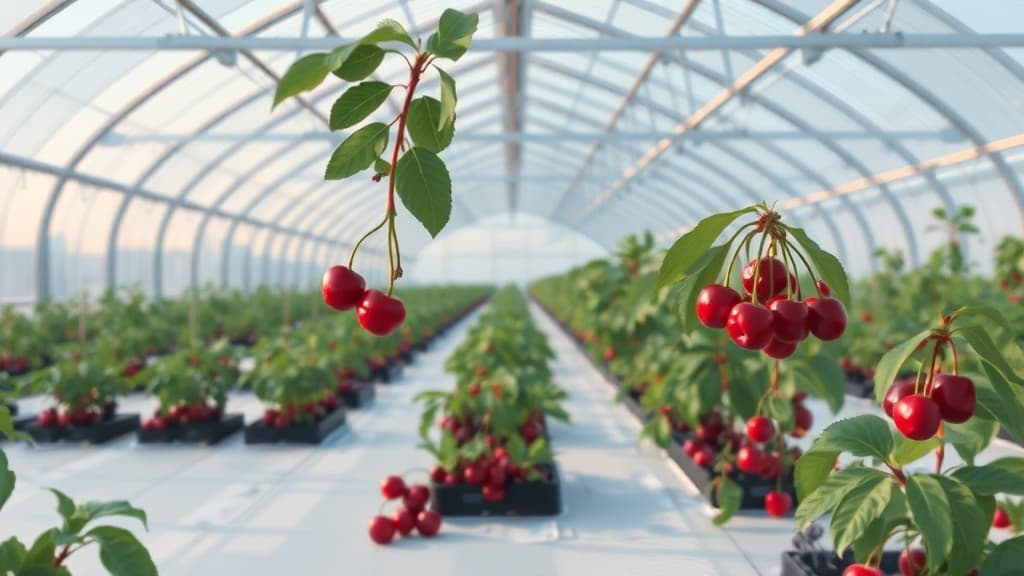 Early Season Cherry Production Trial in Turkish Greenhouse