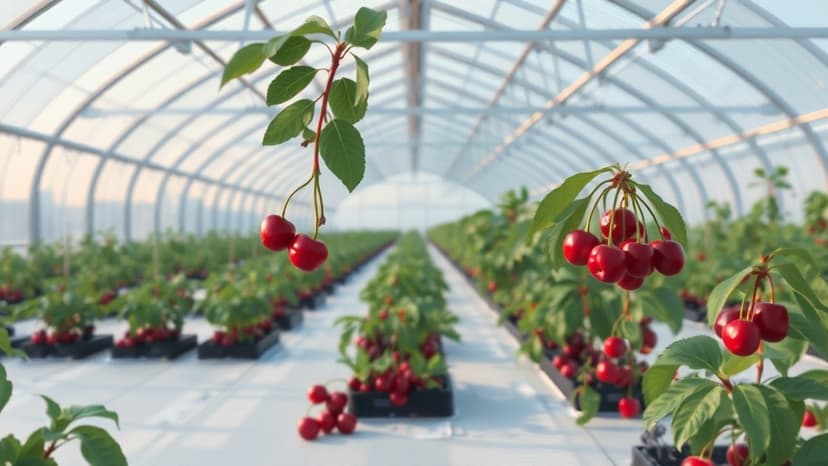 Early Season Cherry Production Trial in Turkish Greenhouse