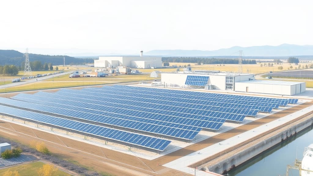 Anderson Completes 750-kW Solar Installation at Wastewater Treatment Plant