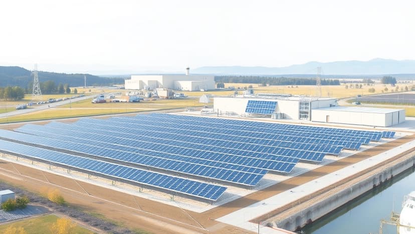 Anderson Completes 750-kW Solar Installation at Wastewater Treatment Plant