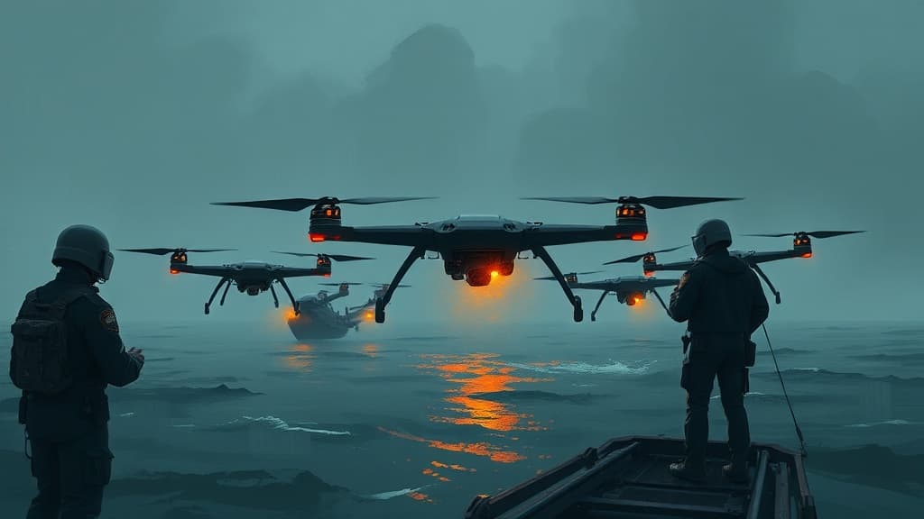 US Navy Observes Live Demonstration of Maritime Drone Swarm by Maritime Robotics