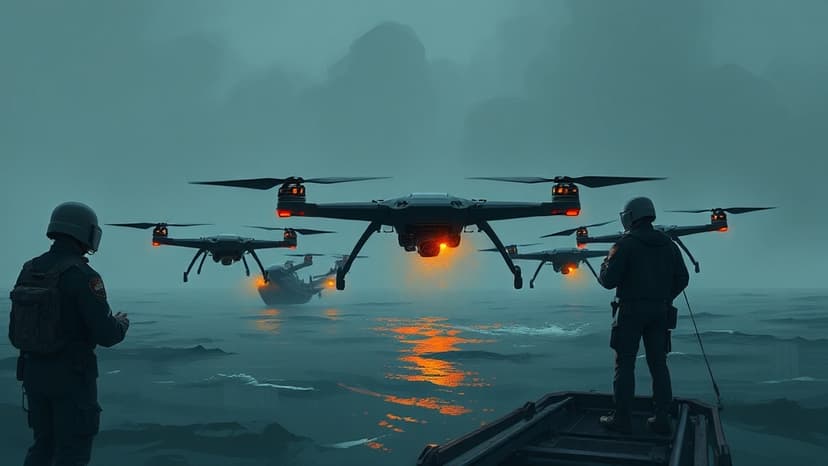 US Navy Observes Live Demonstration of Maritime Drone Swarm by Maritime Robotics