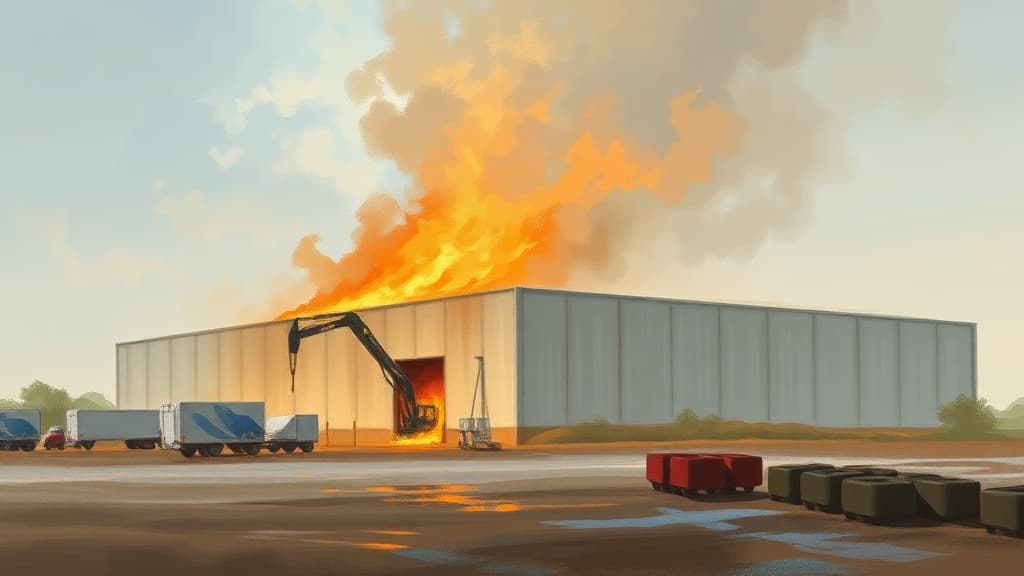 Fire at Perth Battery Recycling Warehouse Causes $7 Million in Losses