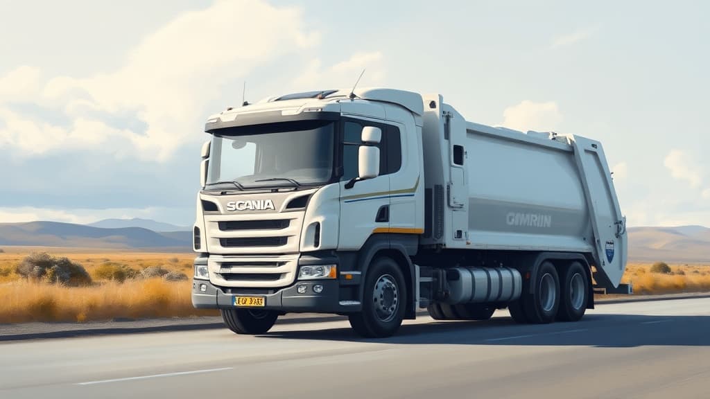 Omrin Introduces Custom Scania P340 CNG Truck for Waste Management
