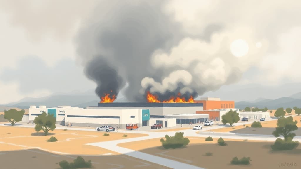 Fire at Guaymallén Municipality Disrupts Services and Data Center Operations