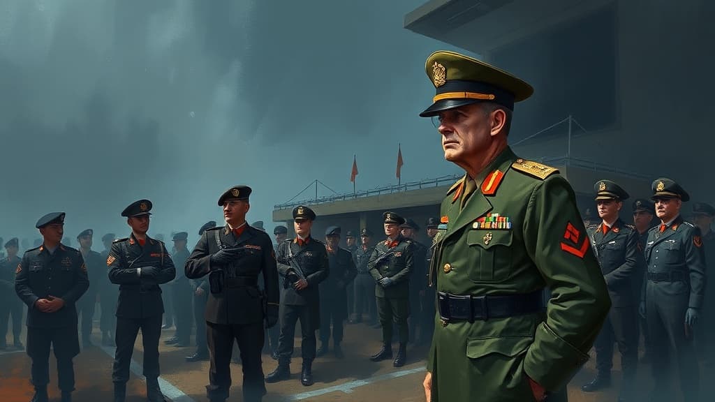 Brigadier General Tamaș Visits Officer's School at Camp Kassai