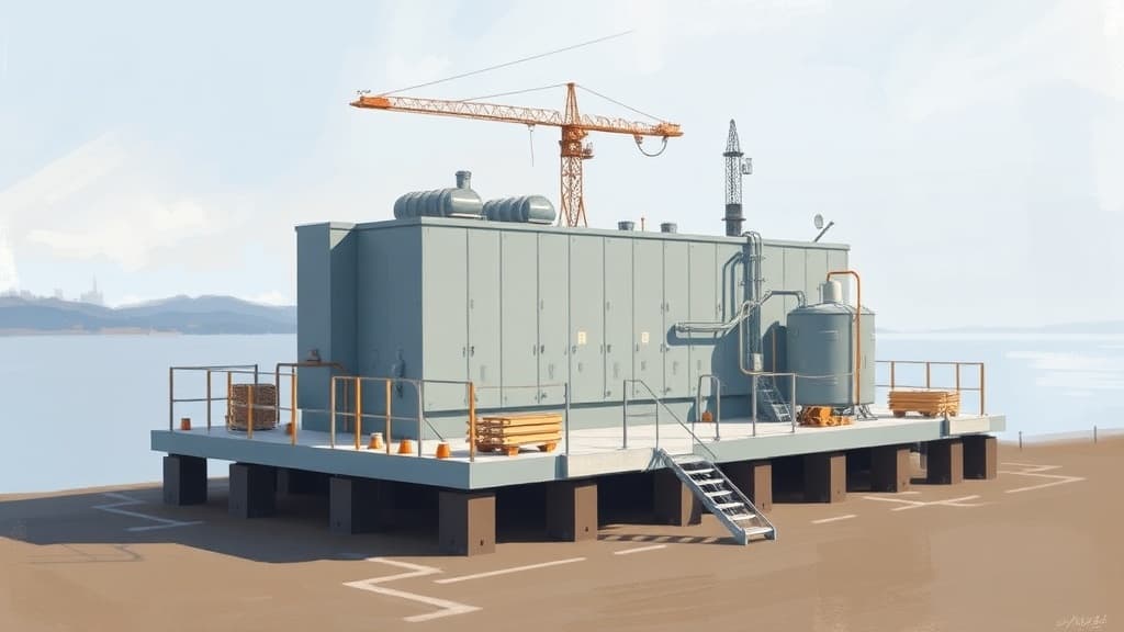 Skanska and Governors Island Trust Complete Topping Out of New Electrical Substation