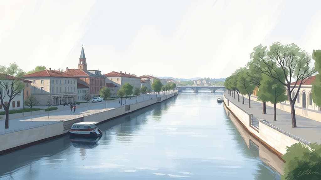 Vidourle Riverbanks Redevelopment Project Initiated by Nîmes Municipality