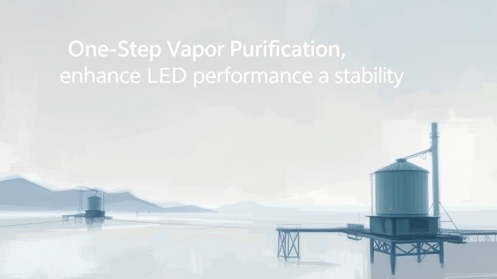 One-Step Vapor Purification Enhances LED Performance and Stability