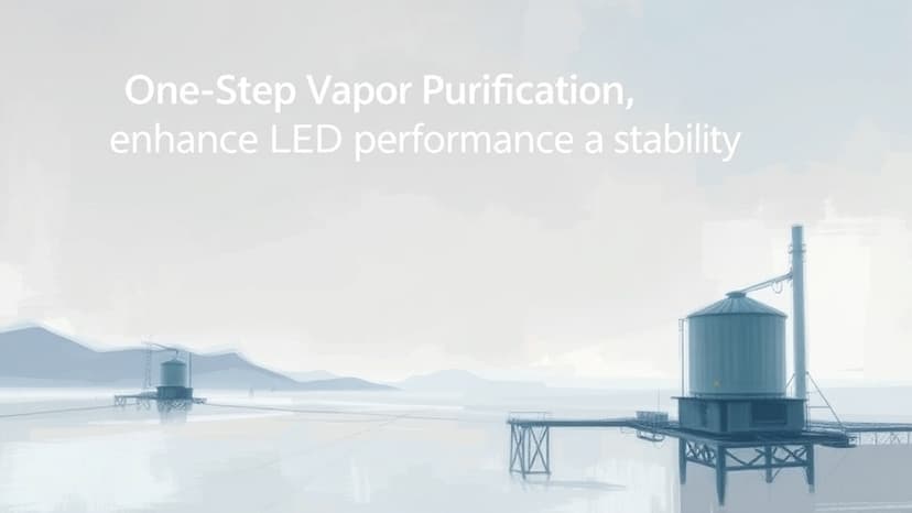 One-Step Vapor Purification Enhances LED Performance and Stability