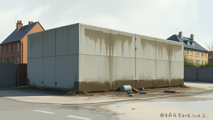 Concrete Blockage Disrupts Sewage Services for Families in Belgium