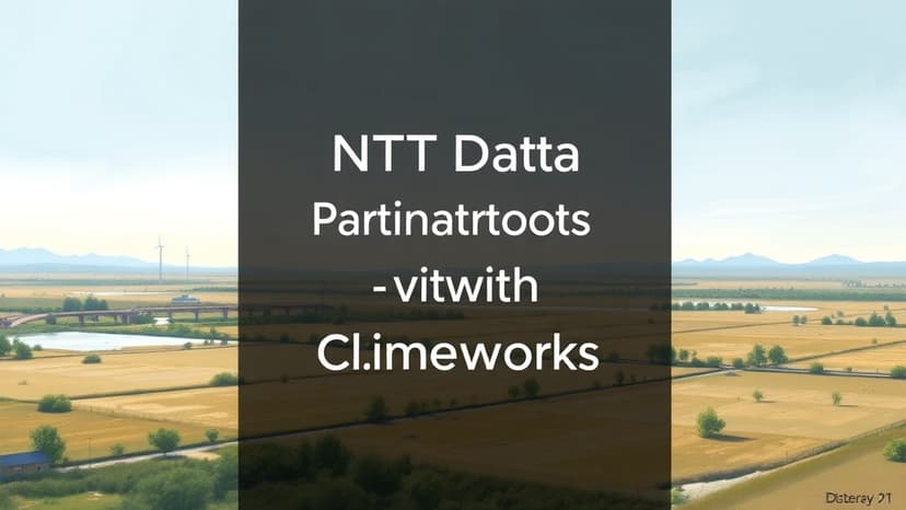 NTT Data Partners with Climeworks for Carbon Removal Portfolio