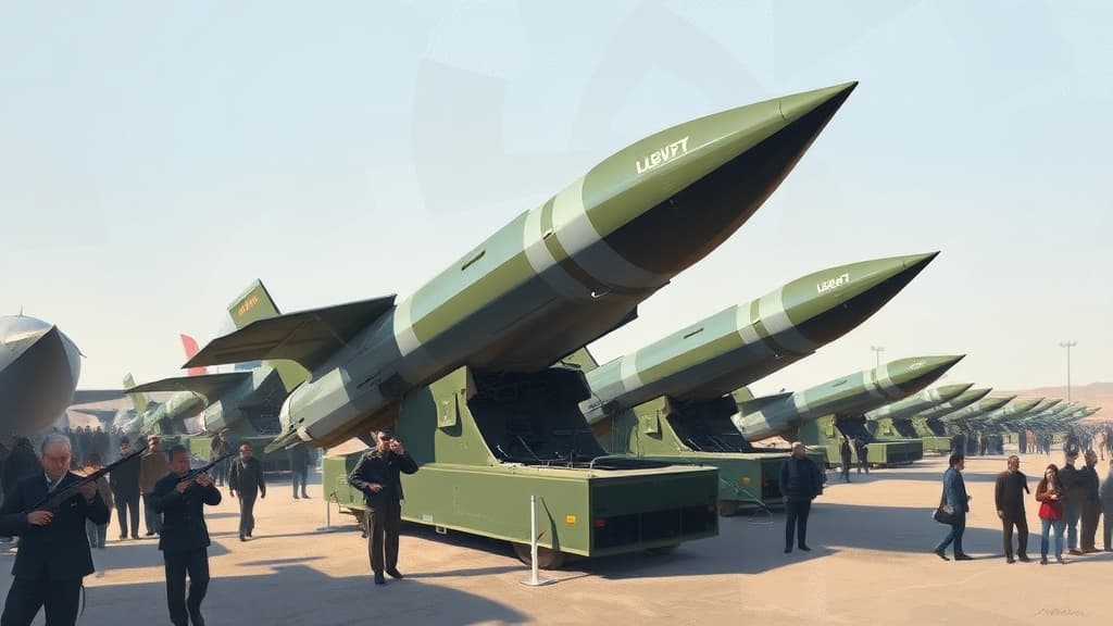 IRGC Aerospace Force Displays Ballistic Missiles Amid Ongoing Public Gatherings