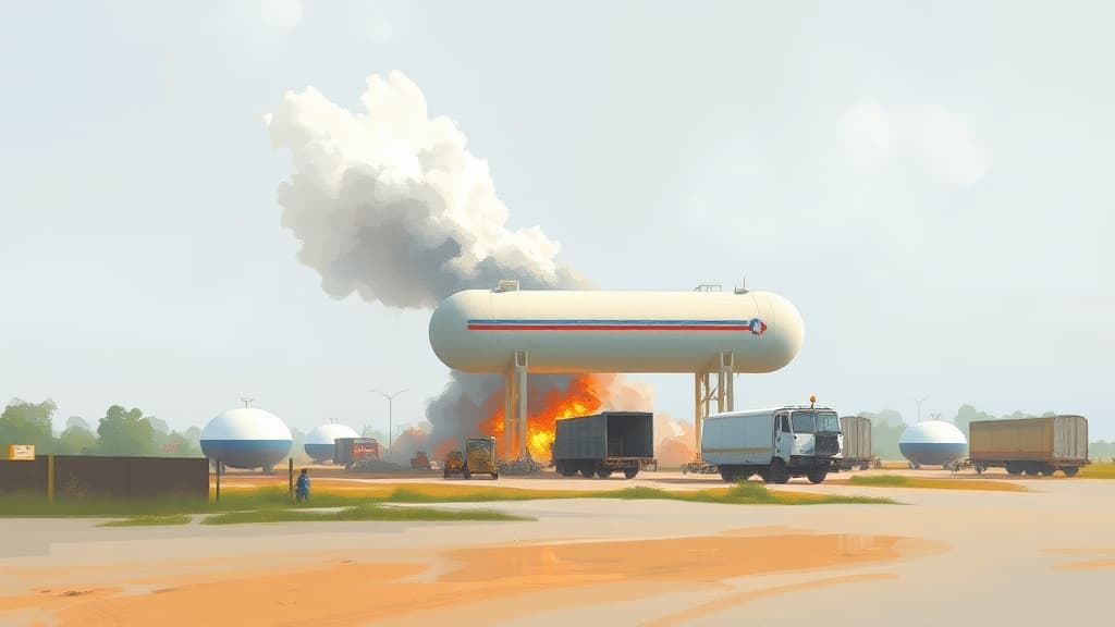 Oxygen Tanker Explosion Injures Four at Telangana Gas Filling Unit