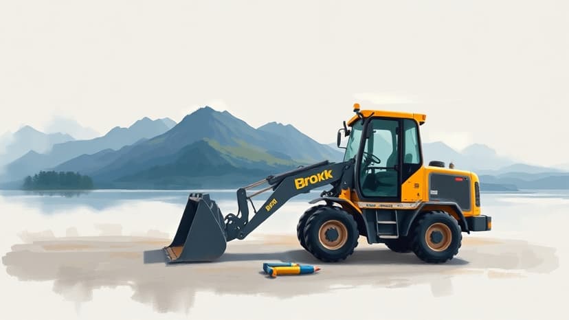 Brokk Launches EL500 Mini Loader and Focus Graphite Upgrades Lac Tetepisca Resources