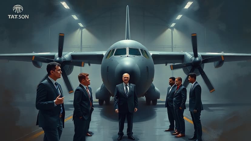 Tata Sons Chairman Inspects India's First Private Defence MRO for C-130J Aircraft