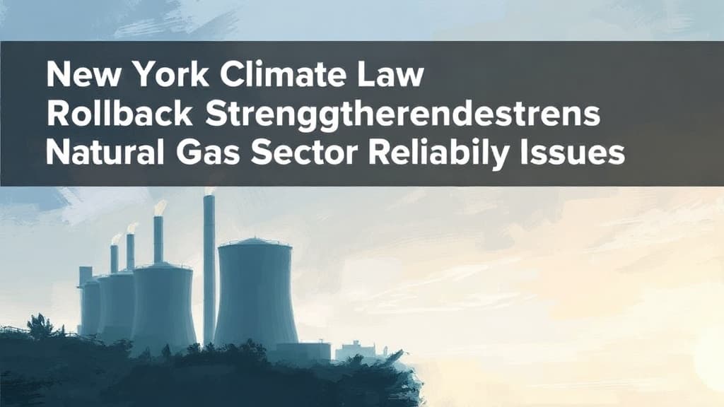 New York Climate Law Rollback Strengthens Natural Gas Sector Amid Reliability Issues