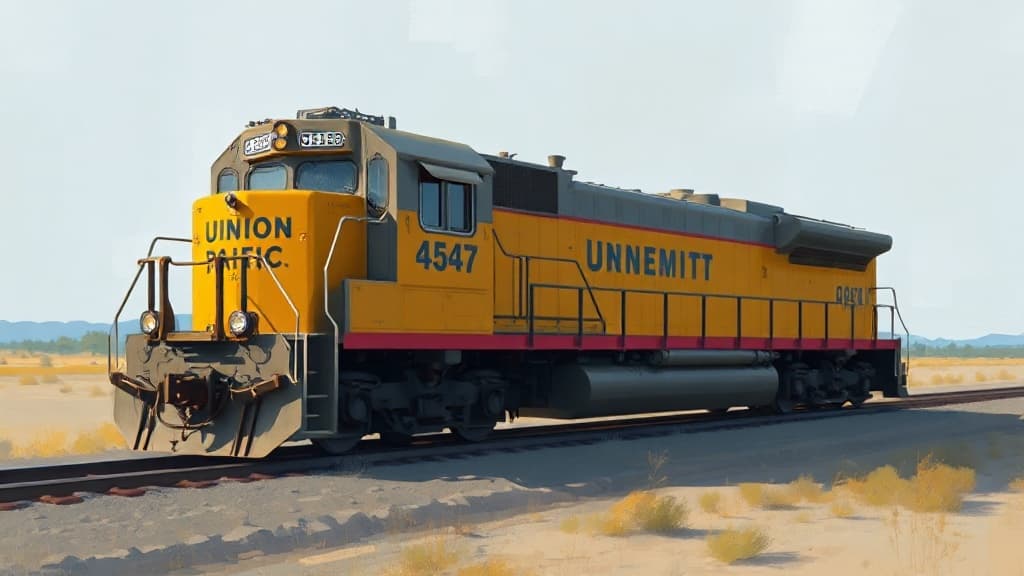 Union Pacific's Locomotive No. 4547 Transports Artemis III Rocket Components