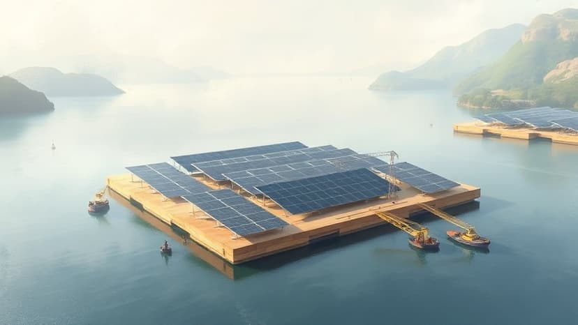 Nova and RSK Launch Floating Solar Farm at Cheshire Quarry