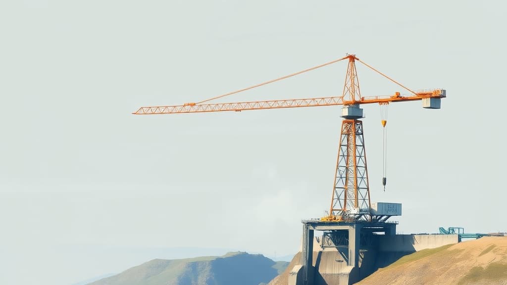 Potain Tower Crane Facilitates Hydropower Upgrade in Italy