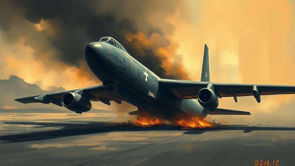 B-52 Bomber Crash at Edwards Air Force Base Results in Eight Fatalities