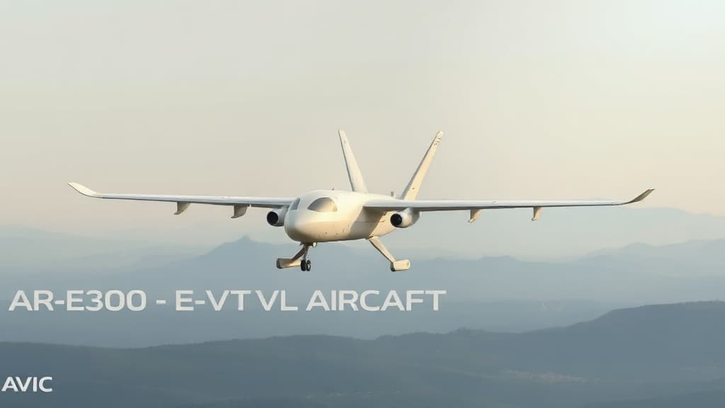 AVIC Initiates Flight Testing for AR-E300 Hybrid eVTOL Aircraft
