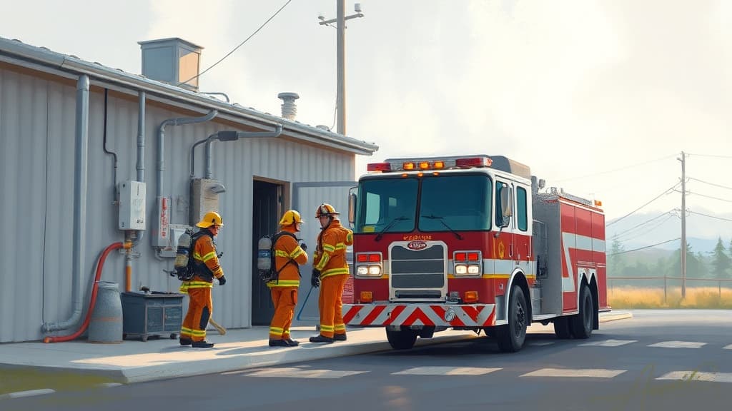 Firefighters Respond to Substation Cooling Needs in Adams County During Heatwave