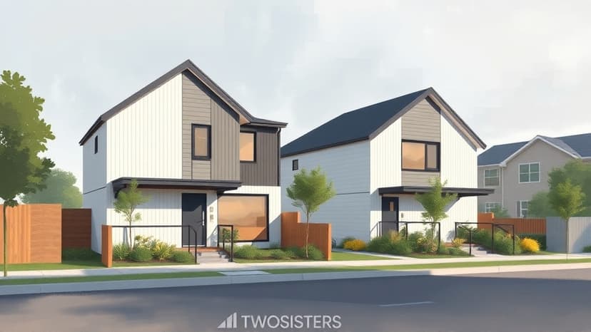 Two Sisters Development in North Melbourne Features Compact, Sustainable Homes