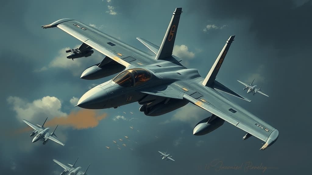 EA-18G Growler Operates with Advanced Loadout During Operation Epic Fury