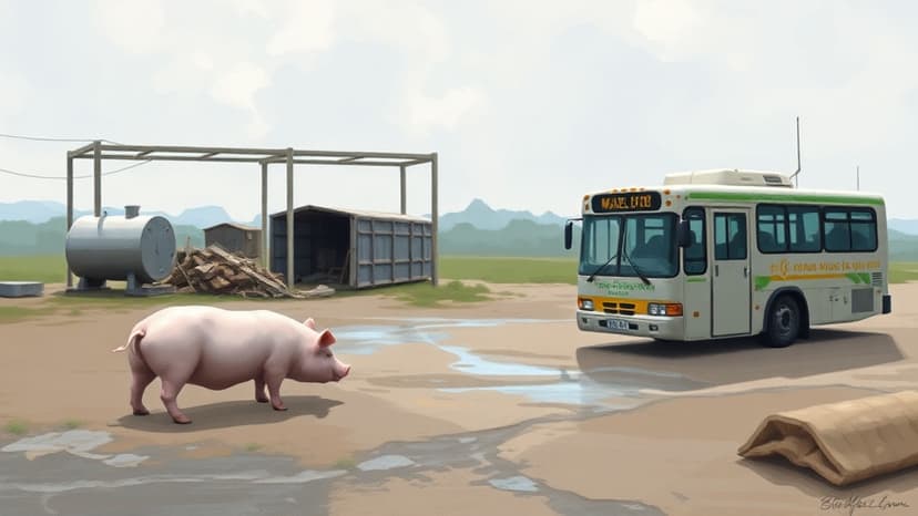 Cuba's Matanzas Project to Convert Pig Waste into Biogas for Public Buses