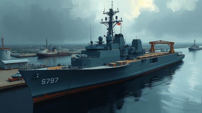 USS John Warner Undocked at Norfolk Naval Shipyard