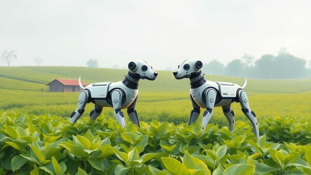 DEEP Robotics and JD Logistics Innovate Tea Harvesting with Robot Dogs
