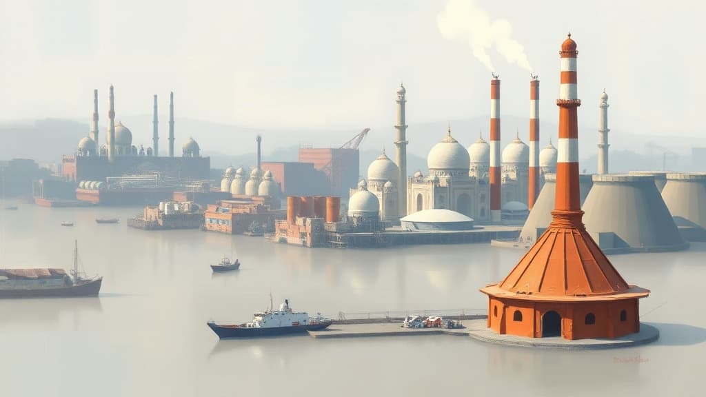 India's Core Sector Grows 1.7% Amid Declines in Key Industries