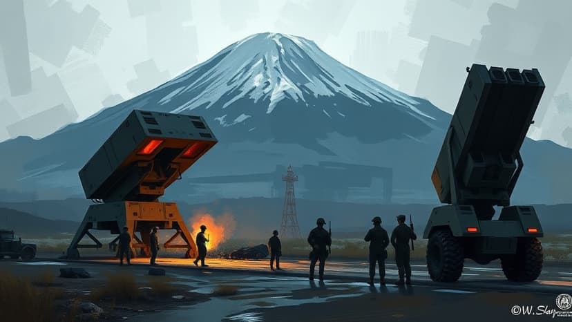 U.S. Marines Conduct HIMARS Rocket Test Near Mount Fuji
