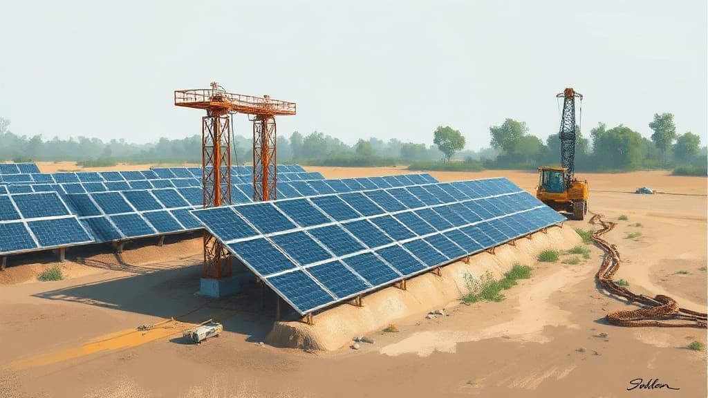 Foundation Laid for 0.8 MW Solar Power Plant in Telangana