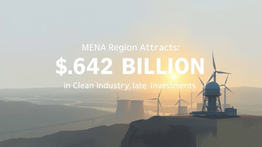 MENA Region Attracts $642 Billion in Clean Industry Investments