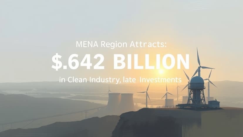 MENA Region Attracts $642 Billion in Clean Industry Investments