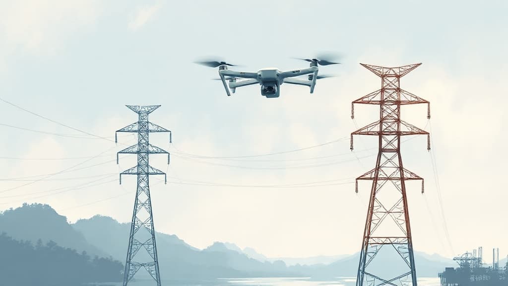 Heavy-Lift Drones Enhance Power Line Construction in Hebei
