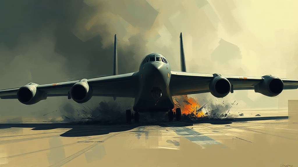 B-52 Bomber Crash at Edwards Air Force Base Results in Eight Fatalities
