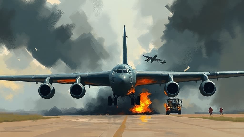 B-52 Bomber Crash at Edwards Air Force Base Results in Eight Fatalities