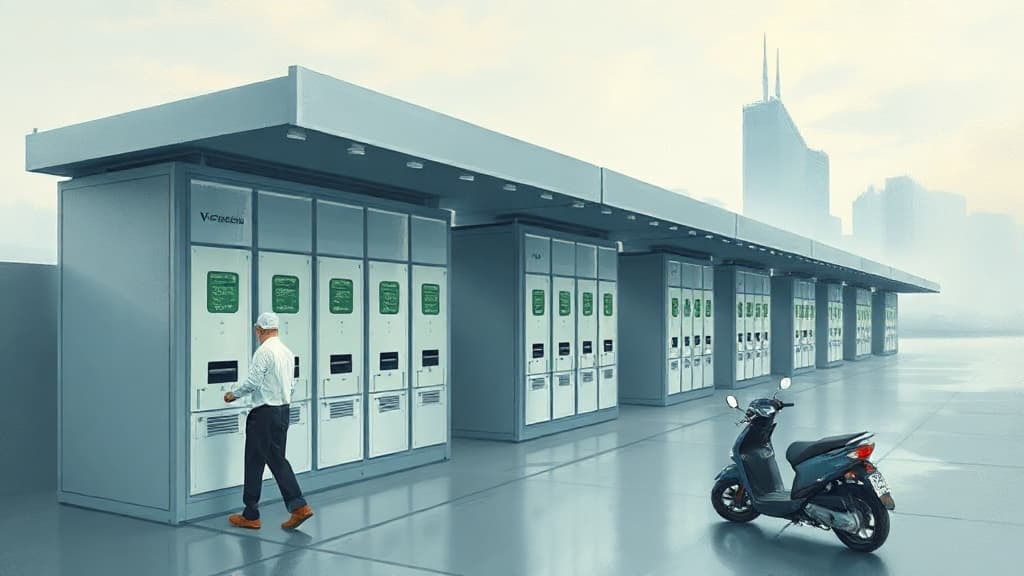 V-Green, EVNHANOI to Deploy 10,000 EV Battery Swapping Cabinets in Hanoi