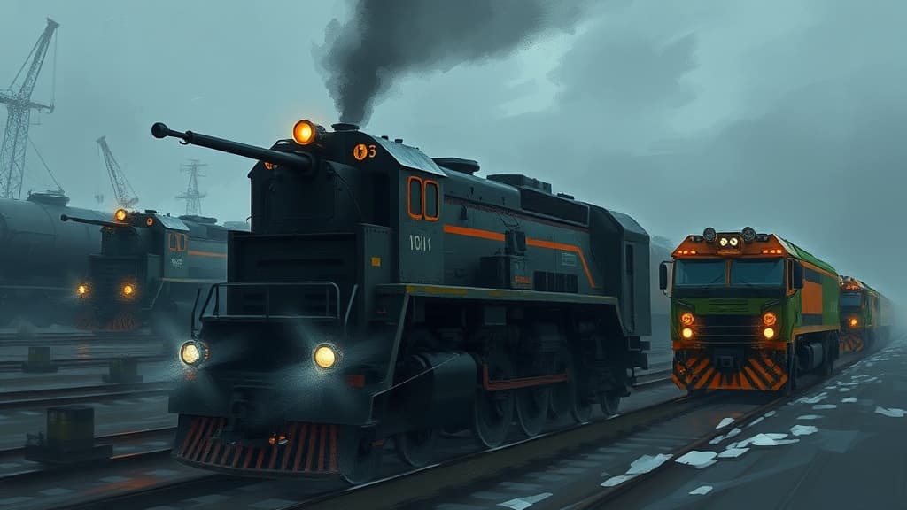 Russian Forces Target Locomotives and Trucks in Dnepropetrovsk and Kharkov