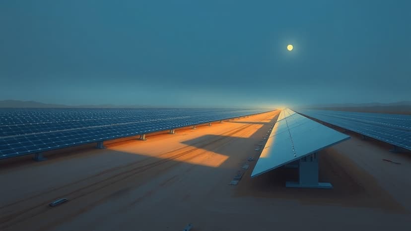 China's Gobi Solar Plant Operates Nightly for 8 Hours Without Batteries