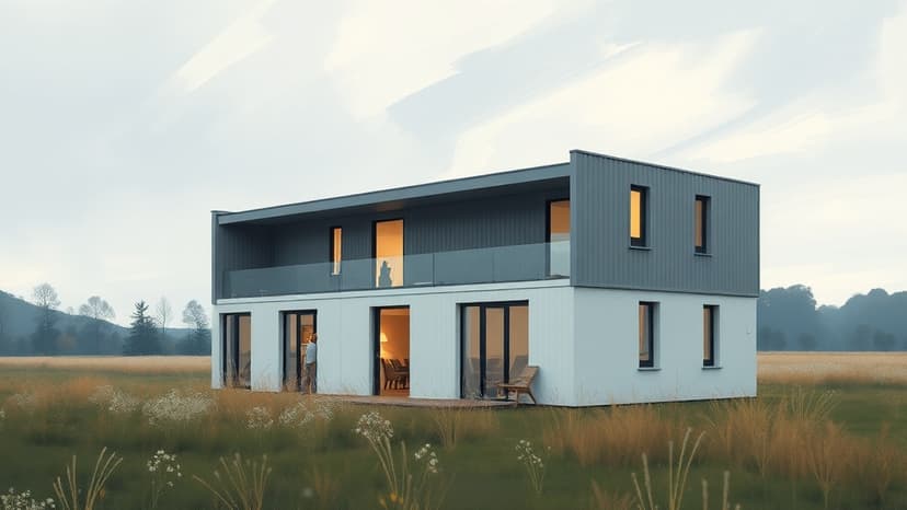 Sustainable Modular Eco-Home Installation in Trumpington by Baufritz